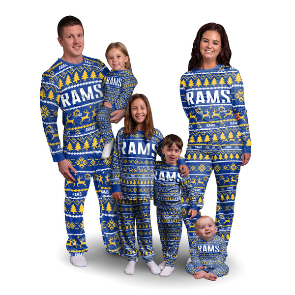 Los Angeles Rams NFL Family Holiday Pajamas