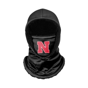 Nebraska Cornhuskers NCAA Black Hooded Gaiter
