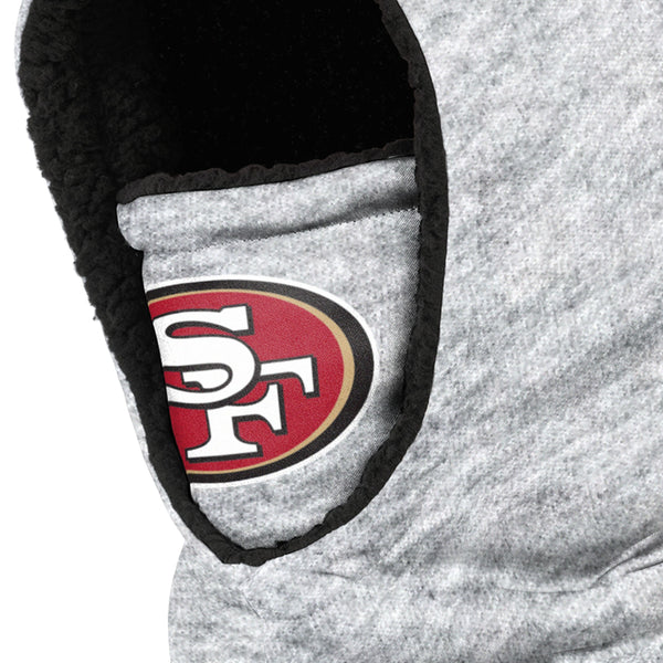 San Francisco 49ers NFL Mens Solid Gaiter Hoodie