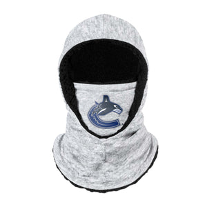 Vancouver Canucks NHL Heather Grey Big Logo Hooded Gaiter