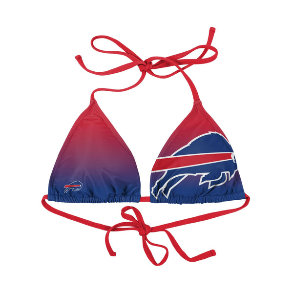 Buffalo Bills NFL Womens Gradient Big Logo Bikini Top