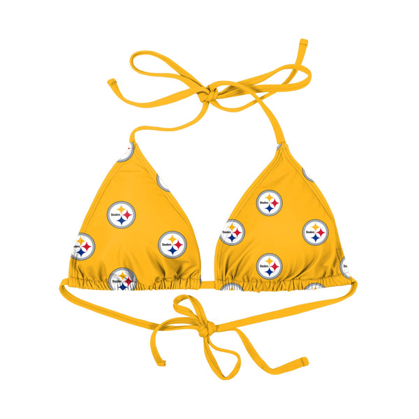 Pittsburgh Steelers NFL Womens Summertime Mini Print Bikini Bottom