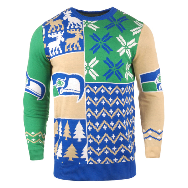 Seattle Seahawks Wordmark NFL Ugly Sweater