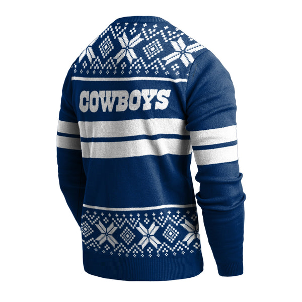 Dallas Cowboys NFL Mens 2 Stripe Big Logo Light Up Sweater