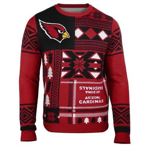 Arizona Cardinals Patches Ugly Crew Neck Sweater