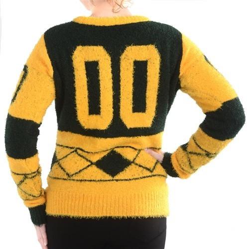 Green Bay Packers Womens Eyelash Sweater