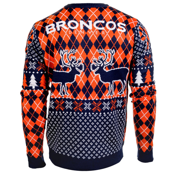 Denver Broncos Big Logo Ugly Crew Neck Sweater