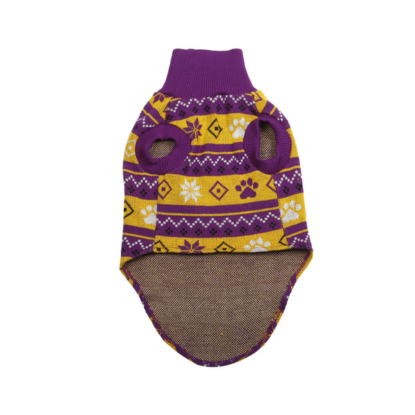 Minnesota Vikings Holiday Wordmark Dog Sweater