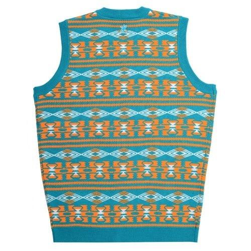 Miami Dolphins Aztec Print Ugly Sweater Vest