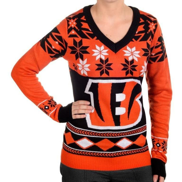 NFL Ugly Sweater Cincinnati Bengals Jumper Christmas Big Logo 2