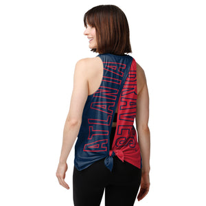 Atlanta Braves MLB Womens Tie-Breaker Sleeveless Top