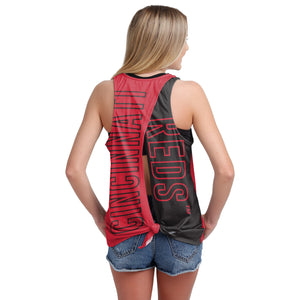 Cincinnati Reds MLB Womens Tie-Breaker Sleeveless Top