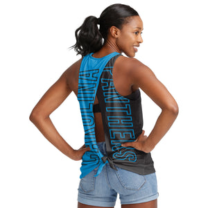 Carolina Panthers NFL Womens Tie-Breaker Sleeveless Top