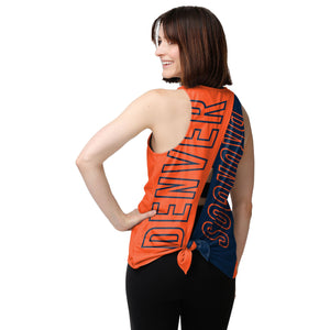 Denver Broncos NFL Womens Tie-Breaker Sleeveless Top