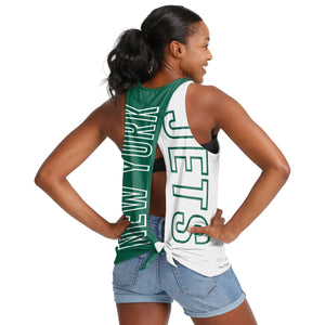 New York Jets NFL Womens Tie-Breaker Sleeveless Top