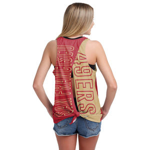 San Francisco 49ers NFL Womens Tie-Breaker Sleeveless Top