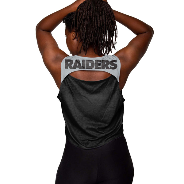 Las Vegas Raiders NFL Womens Croppin' It Sleeveless Top