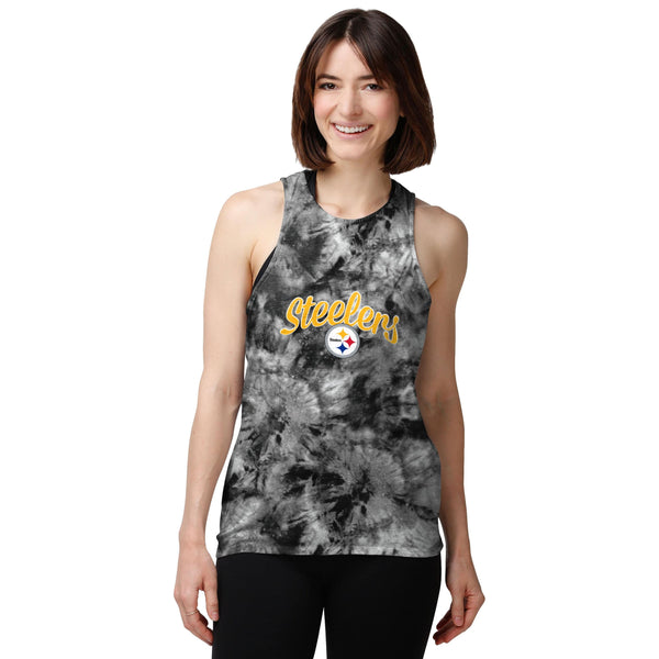 NWT $40 MED M FOCO TYPEDYE Women's NFL Team Logo Tie Breaker Tank Top  RAIDERS