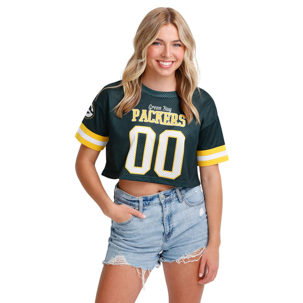 NFL, Tops, Nfl Ladies Green Bay Packers Green Crop Jersey Top Size Small  New