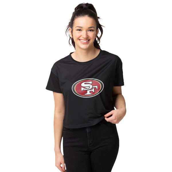 San Francisco 49ers Womens Alternate Team Color Crop Top