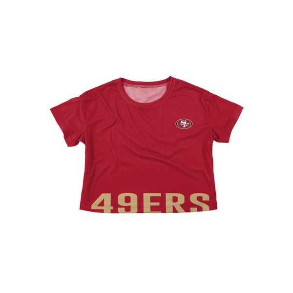 Nfl San Francisco 49ers Women's Roundabout Short Sleeve Fashion T