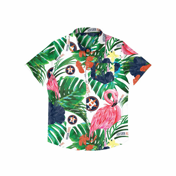 Seattle Mariners MLB Mens Flamingo Button Up Shirt