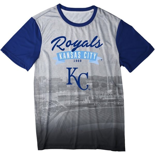 MLB Klew Big Logo T-Shirt Team Color Kansas City Royals