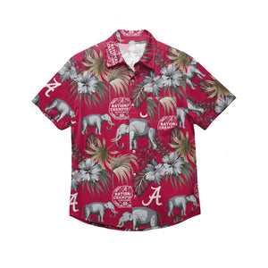 Alabama Crimson Tide NCAA 2020 Football National Champions Mens Widlife Button Up Shirt