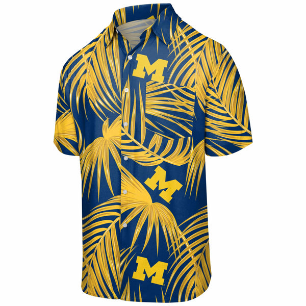 Michigan Wolverines Detroit Tigers Lions Red Wings Hawaiian Shirt