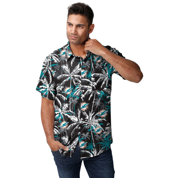 Miami Dolphins Mens Floral Shirt