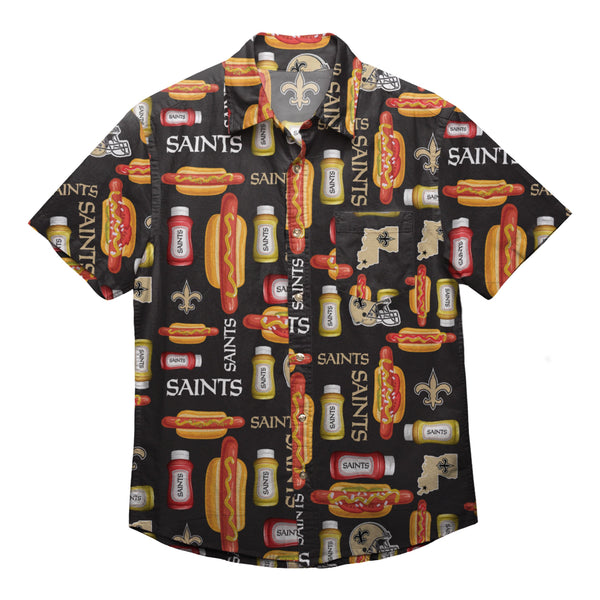 New Orleans Saints NFL Logo Blast Womens Button Up Shirt