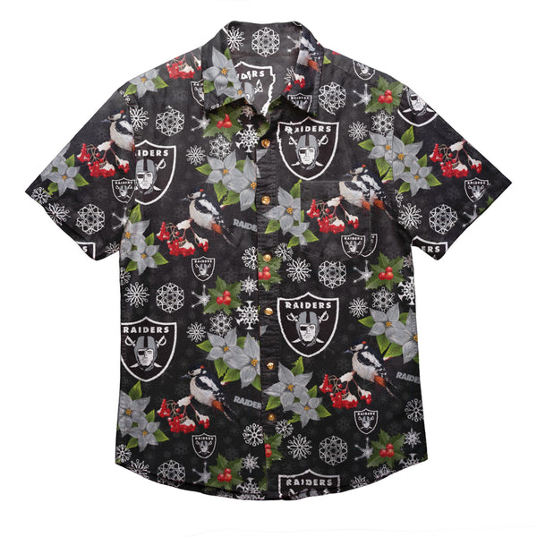 Las Vegas Raiders Button Hawaiian Shirt BG750 - ChilaSport