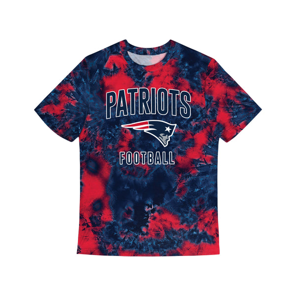 NFL New England Patriots Tie Dye Long Sleeve Flea Market Tee