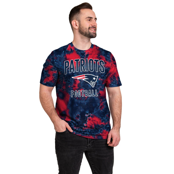 NFL New England Patriots Tie Dye Long Sleeve Flea Market Tee