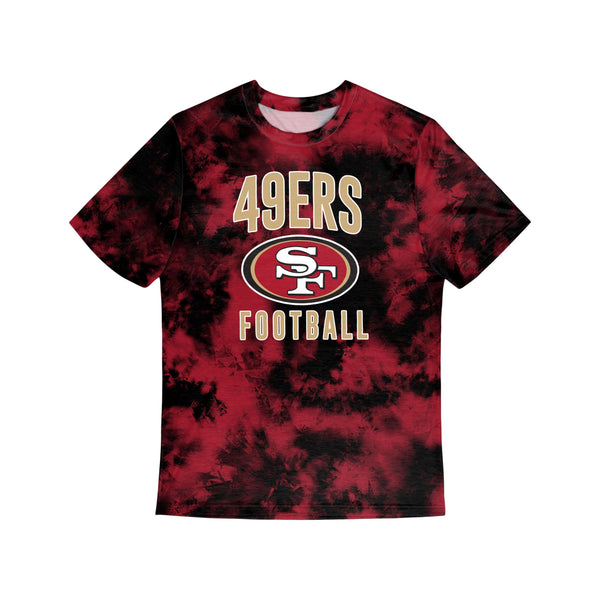 Men's Joe Montana Mitchell & Ness Scarlet San Francisco 49ers Retired  Player Name & Number T-Shirt