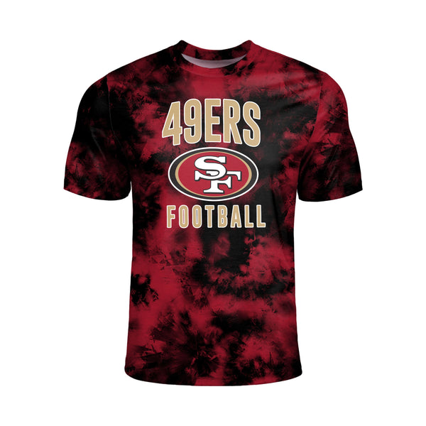 Vintage San Francisco 49ers NFL All Over Print Tie Dye Shirt