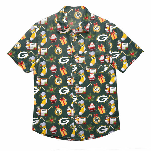 Men's Green Green Bay Packers Winter Explosion Long Sleeve Woven