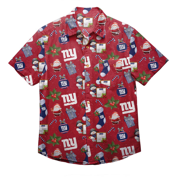 Men's Red New York Giants Winter Explosion Long Sleeve Woven