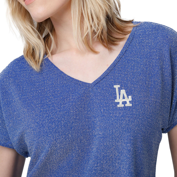 Los Angeles Dodgers Womens V neck, #ITFDB (It's Time For Dodger Baseball)