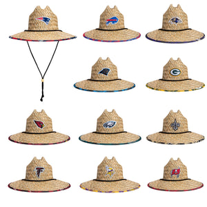 NFL Floral Straw Hats - Pick Your Team!