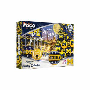 Michigan Wolverines NCAA Ornament Set Advent Calendar