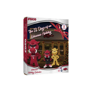 Arkansas Razorbacks NCAA Mascot Bobblehead Advent Calendar (PREORDER - SHIPS MID OCTOBER)