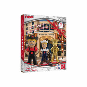 Nebraska Cornhuskers NCAA Mascot Bobblehead Advent Calendar (PREORDER - SHIPS MID OCTOBER)
