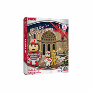 Ohio State Buckeyes NCAA Mascot Bobblehead Advent Calendar (PREORDER - SHIPS LATE SEPTEMBER)