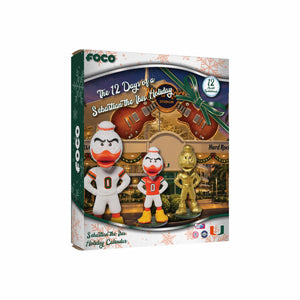Miami Hurricanes NCAA Mascot Bobblehead Advent Calendar (PREORDER - SHIPS MID OCTOBER)