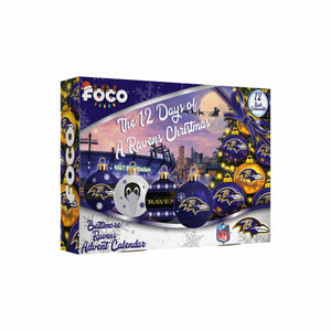 Baltimore Ravens NFL Ornament Set Advent Calendar