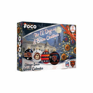Chicago Bears NFL Ornament Set Advent Calendar