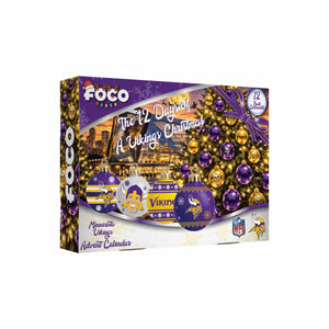 Minnesota Vikings NFL Ornament Set Advent Calendar