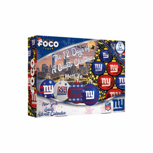 New York Giants NFL Ornament Set Advent Calendar