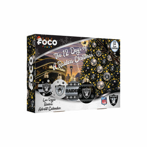 Las Vegas Raiders NFL Ornament Set Advent Calendar (PREORDER - SHIPS EARLY NOVEMBER)